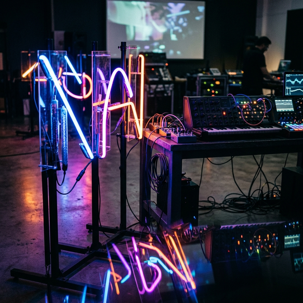 Neon Tube Light Package with Light Blockers